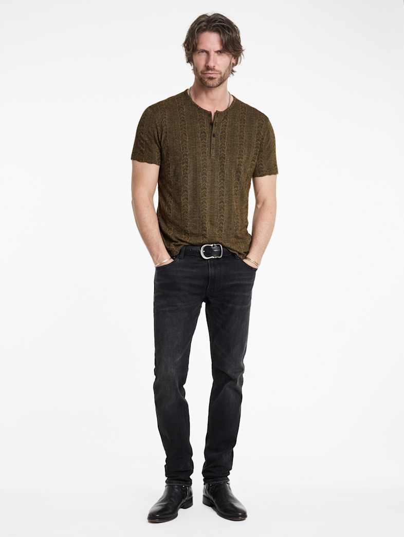 John Varvatos MADOC HENLEY Outlet MADOC HENLEY CHOCOLATE