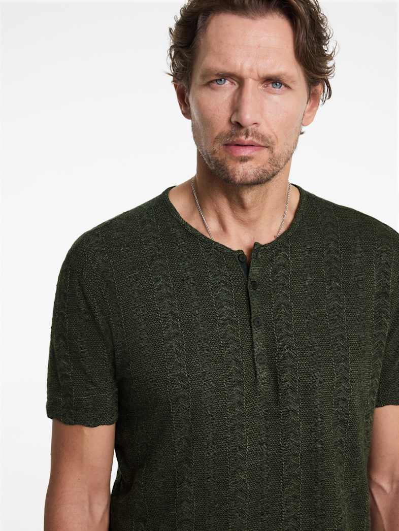 John Varvatos MADOC HENLEY Outlet MADOC HENLEY KOMBU GREEN