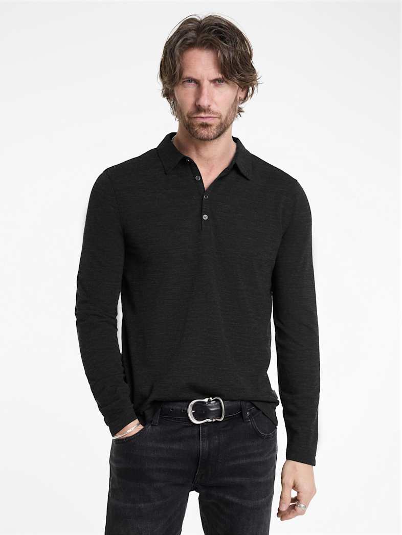 John Varvatos MALEO POLO Outlet Outlet Tops MALEO POLO BLACK