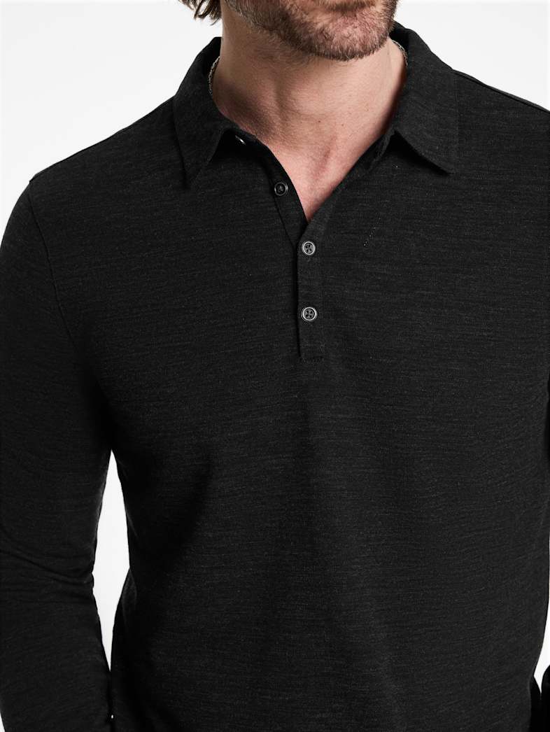 John Varvatos MALEO POLO Outlet Outlet Tops MALEO POLO BLACK