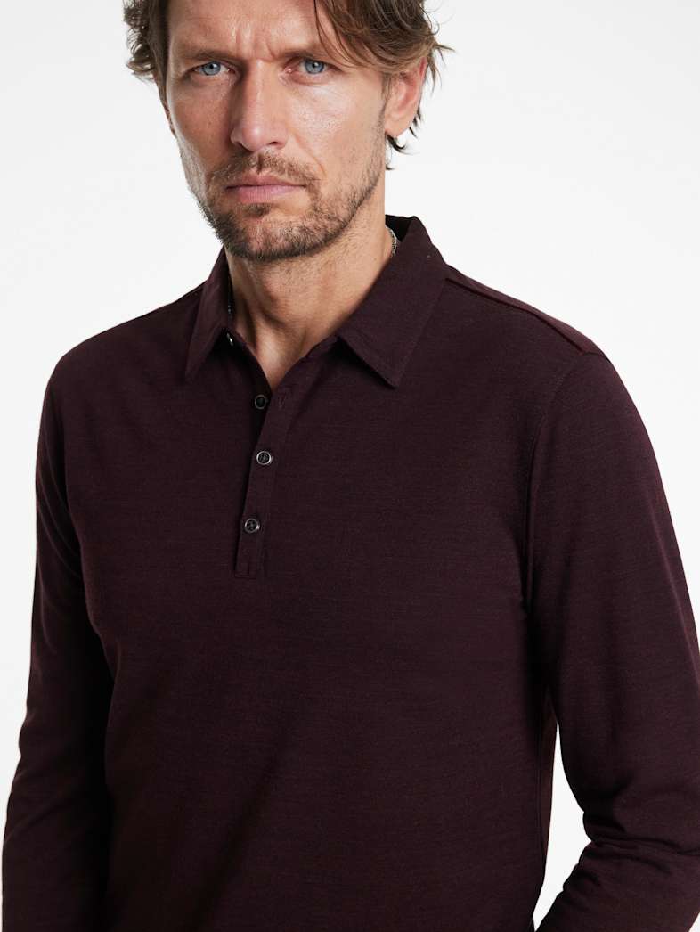 John Varvatos MALEO POLO Outlet Outlet Tops MALEO POLO Merlot