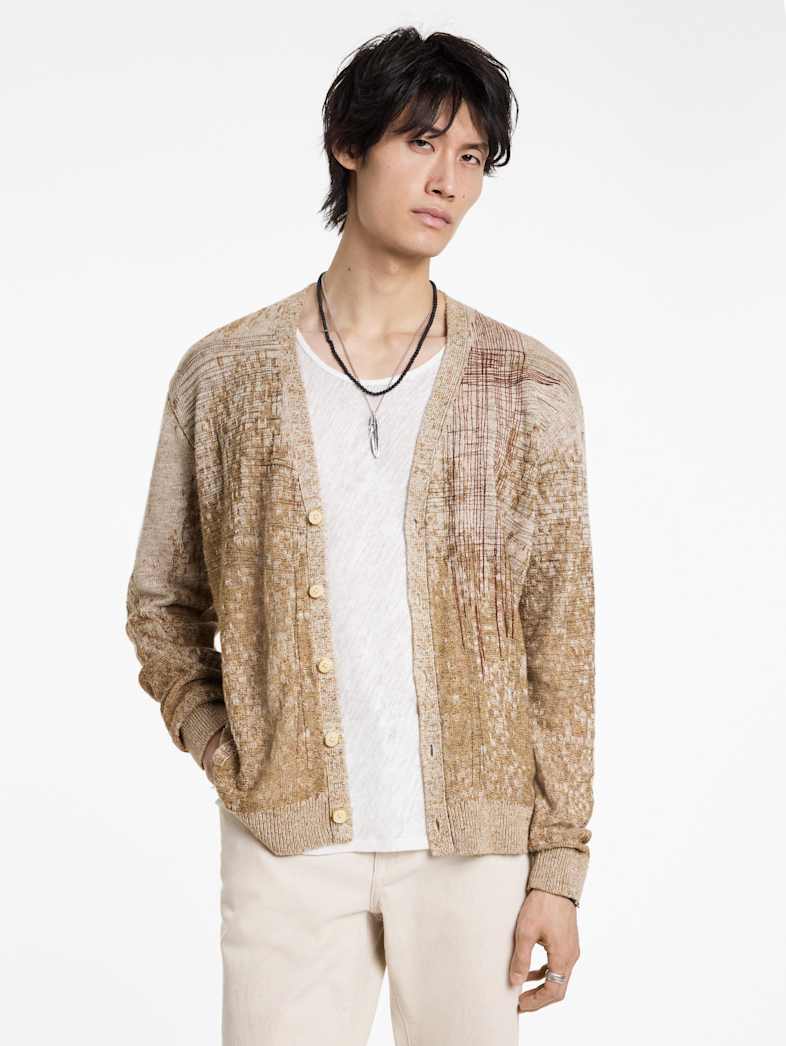 John Varvatos MARITA CARDIGAN Outlet Outlet Tops MARITA CARDIGAN ESPRESSO