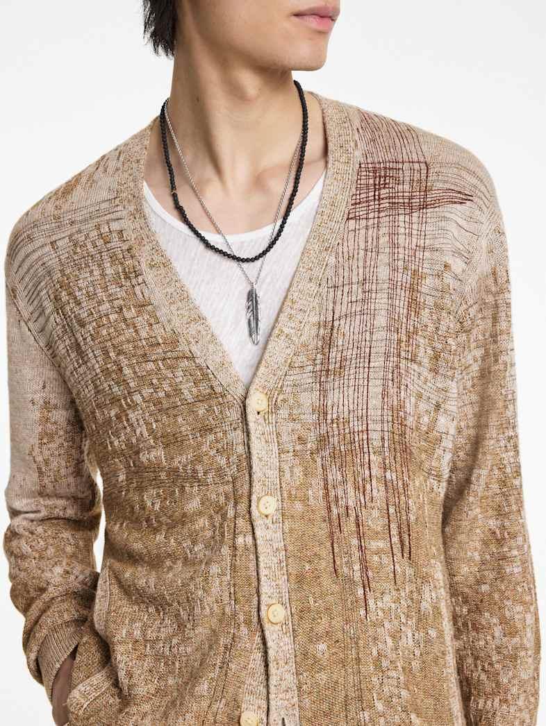 John Varvatos MARITA CARDIGAN Outlet Outlet Tops MARITA CARDIGAN ESPRESSO