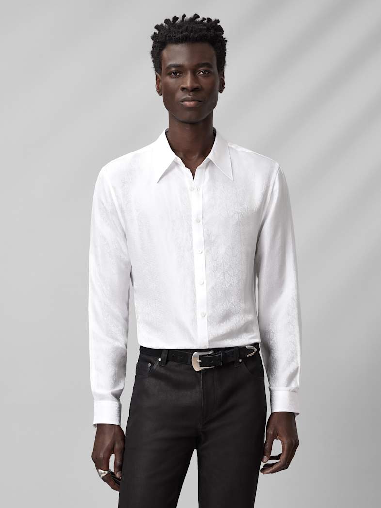 John Varvatos MARTIN SHIRT Clothing Tops Shirts MARTIN SHIRT WHITE