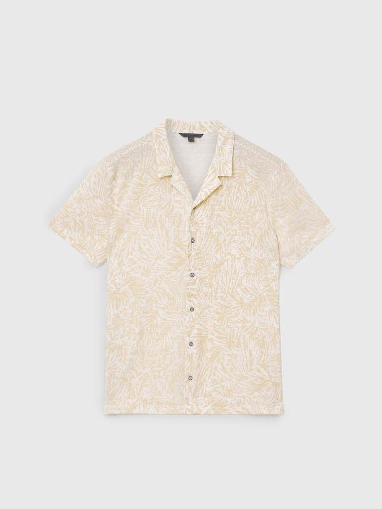 john varvatos MATERA CAMP SHIRT Clothing Tops Shirts MATERA CAMP SHIRT LINEN