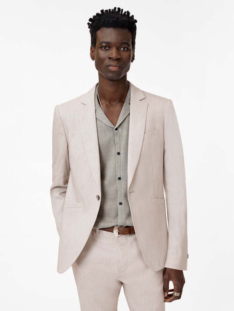 John Varvatos MONTI JACKET Clothing Tops Suit Jackets MONTI JACKET MUSHROOM