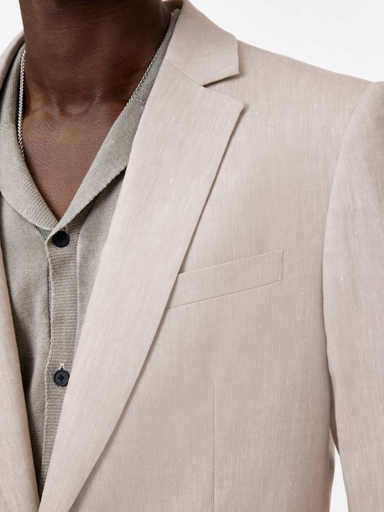 John Varvatos MONTI JACKET Clothing Tops Suit Jackets MONTI JACKET MUSHROOM