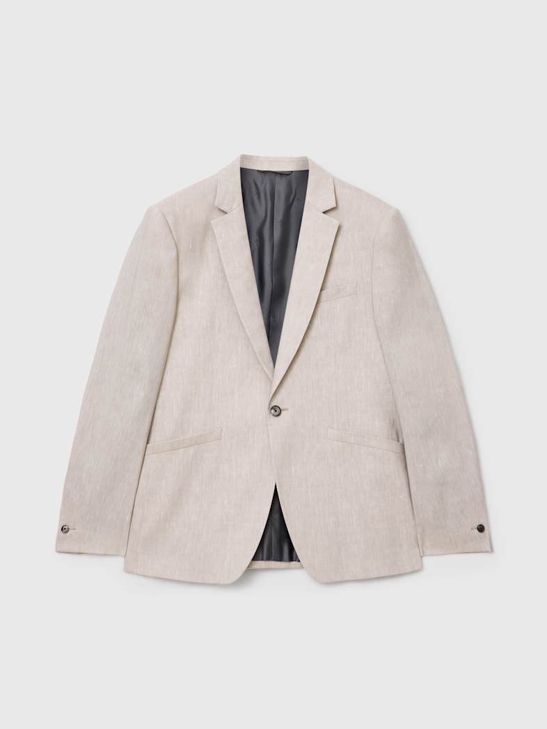 john varvatos MONTI JACKET Clothing Tops Suit Jackets MONTI JACKET MUSHROOM