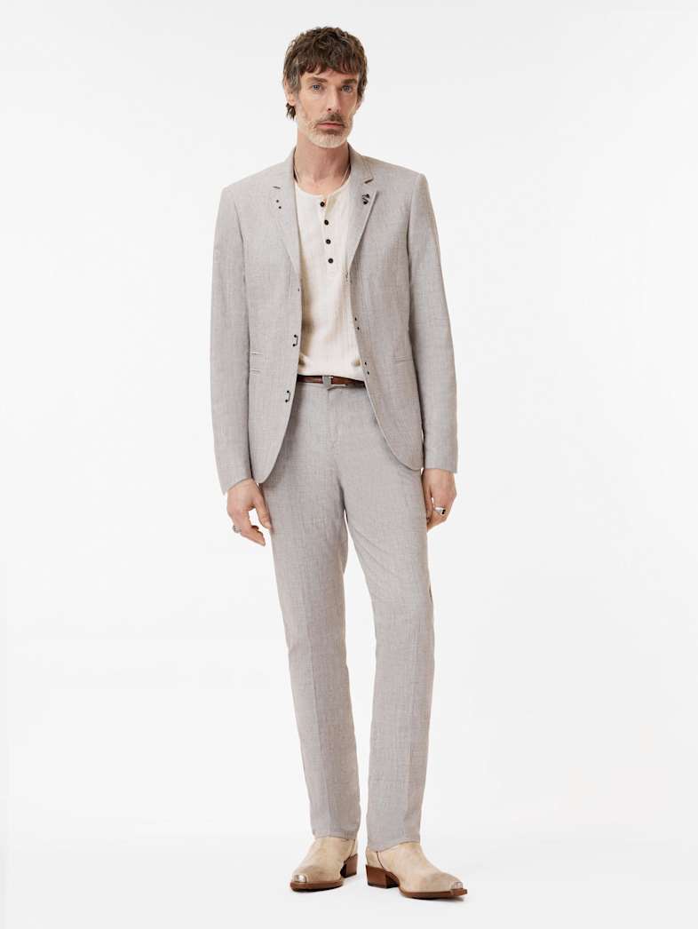 John Varvatos MOTOR CITY PANT Clothing Featured Suiting MOTOR CITY PANT CELEDON