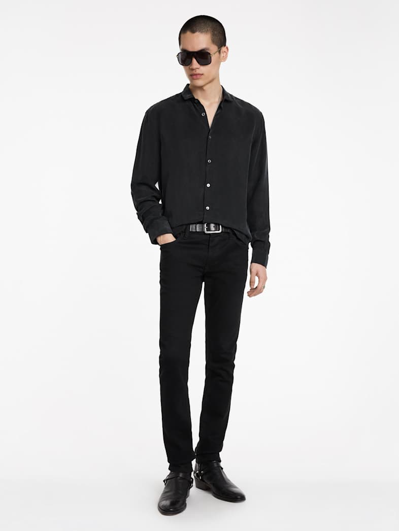 John Varvatos ORCHARD SHIRT Clothing Featured JV ESSENTIALS ORCHARD SHIRT BLACK