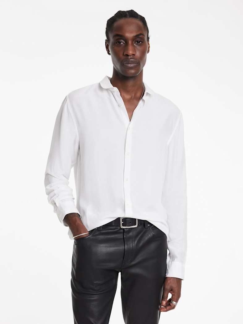John Varvatos ORCHARD SHIRT Clothing Featured JV ESSENTIALS ORCHARD SHIRT WHITE