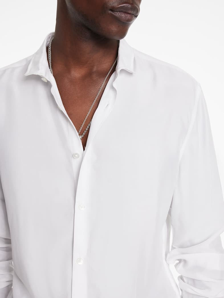 John Varvatos ORCHARD SHIRT Clothing Featured JV ESSENTIALS ORCHARD SHIRT WHITE