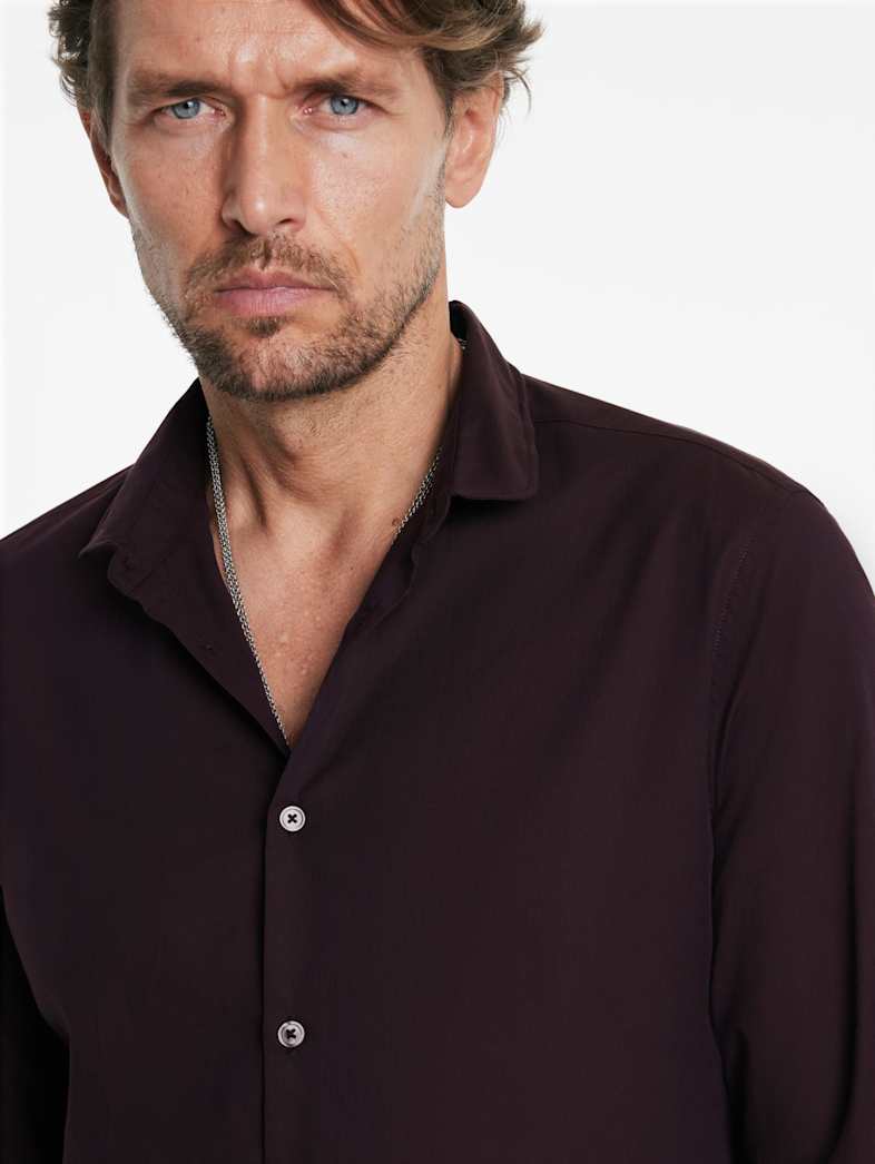 John Varvatos ORCHARD SHIRT Outlet ORCHARD SHIRT DARK PLUM