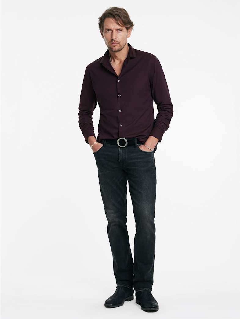 John Varvatos ORCHARD SHIRT Outlet ORCHARD SHIRT DARK PLUM