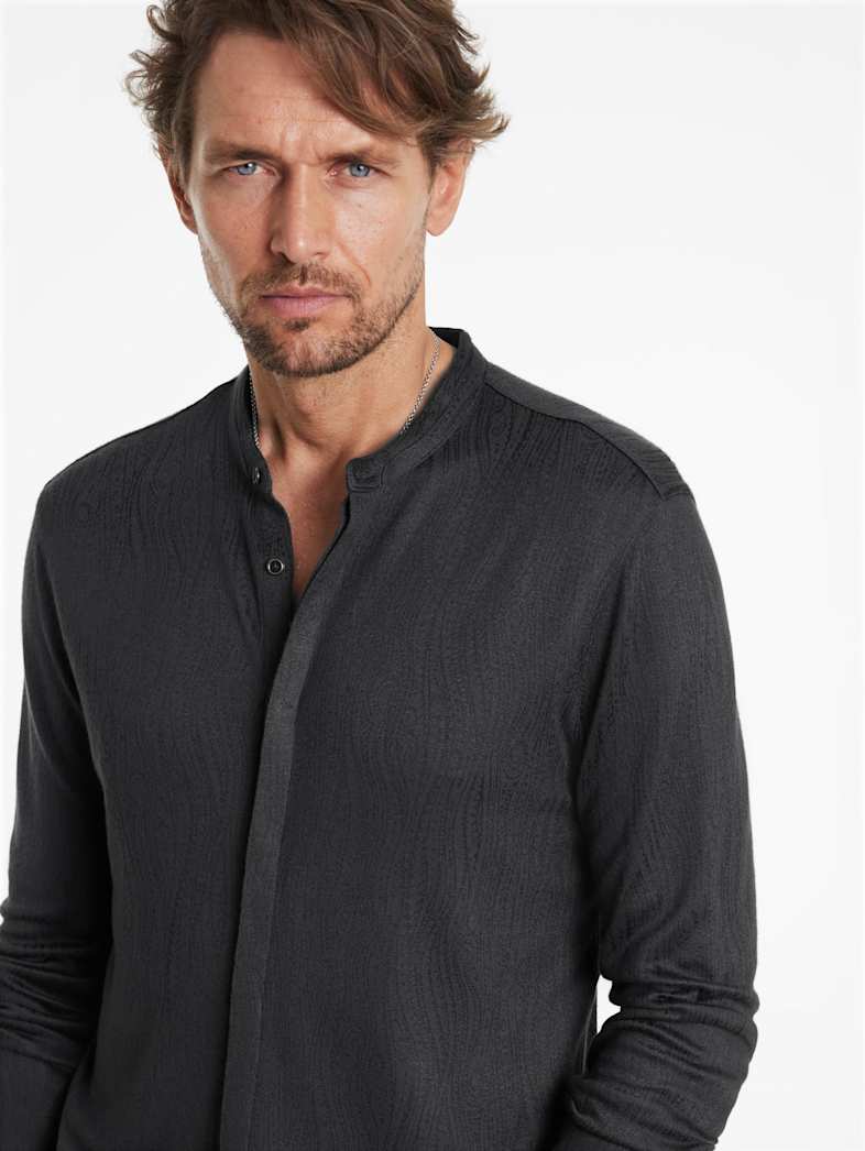John Varvatos OTAVIO SHIRT Outlet Outlet Tops OTAVIO SHIRT BLACK
