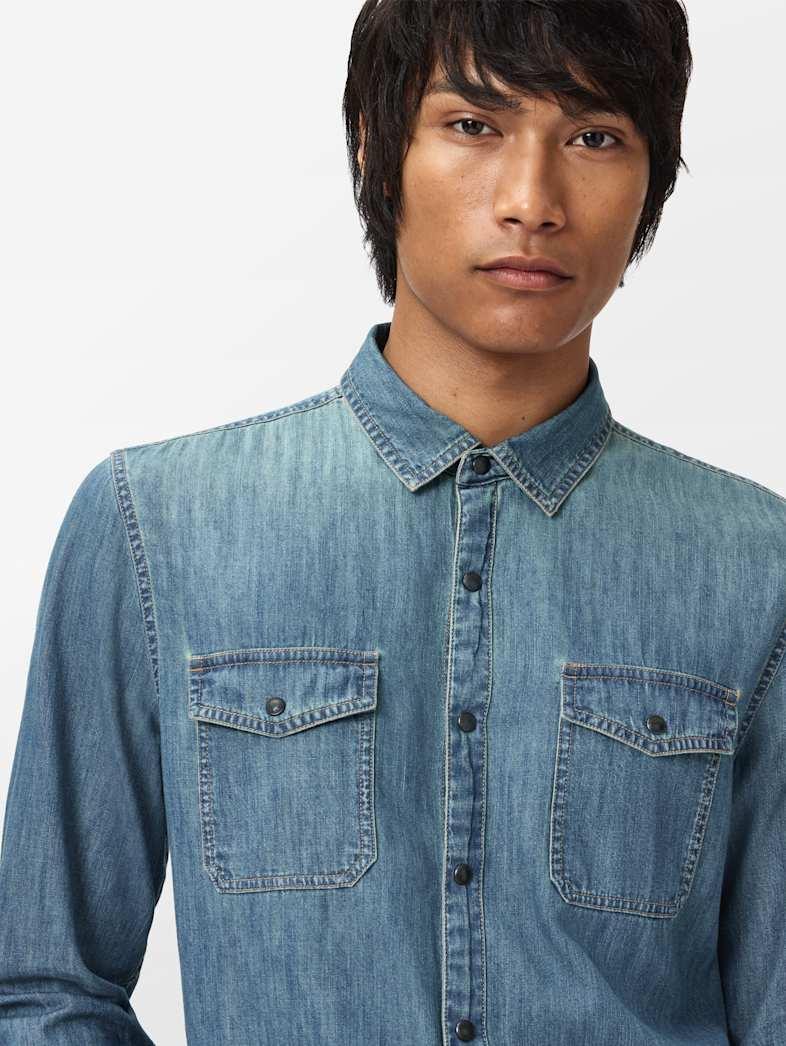 John Varvatos OTTO SHIRT Clothing Tops Shirts OTTO SHIRT AGED