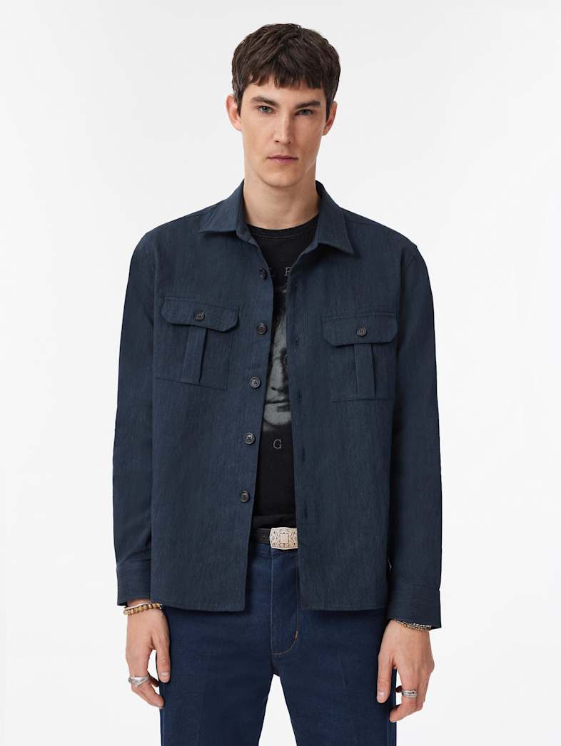 John Varvatos PAOLO SHIRT Clothing Tops Shirts PAOLO SHIRT NAVY