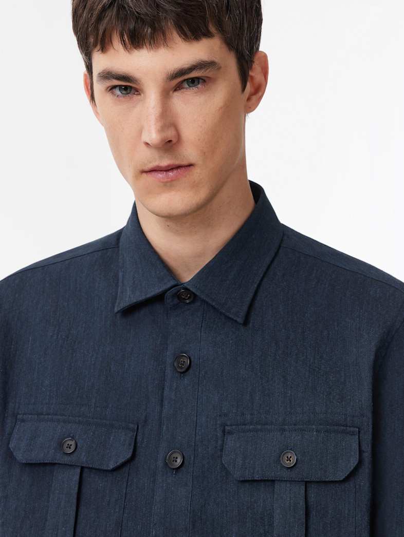 John Varvatos PAOLO SHIRT Clothing Tops Shirts PAOLO SHIRT NAVY