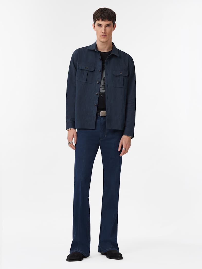 John Varvatos PAOLO SHIRT Clothing Tops Shirts PAOLO SHIRT NAVY