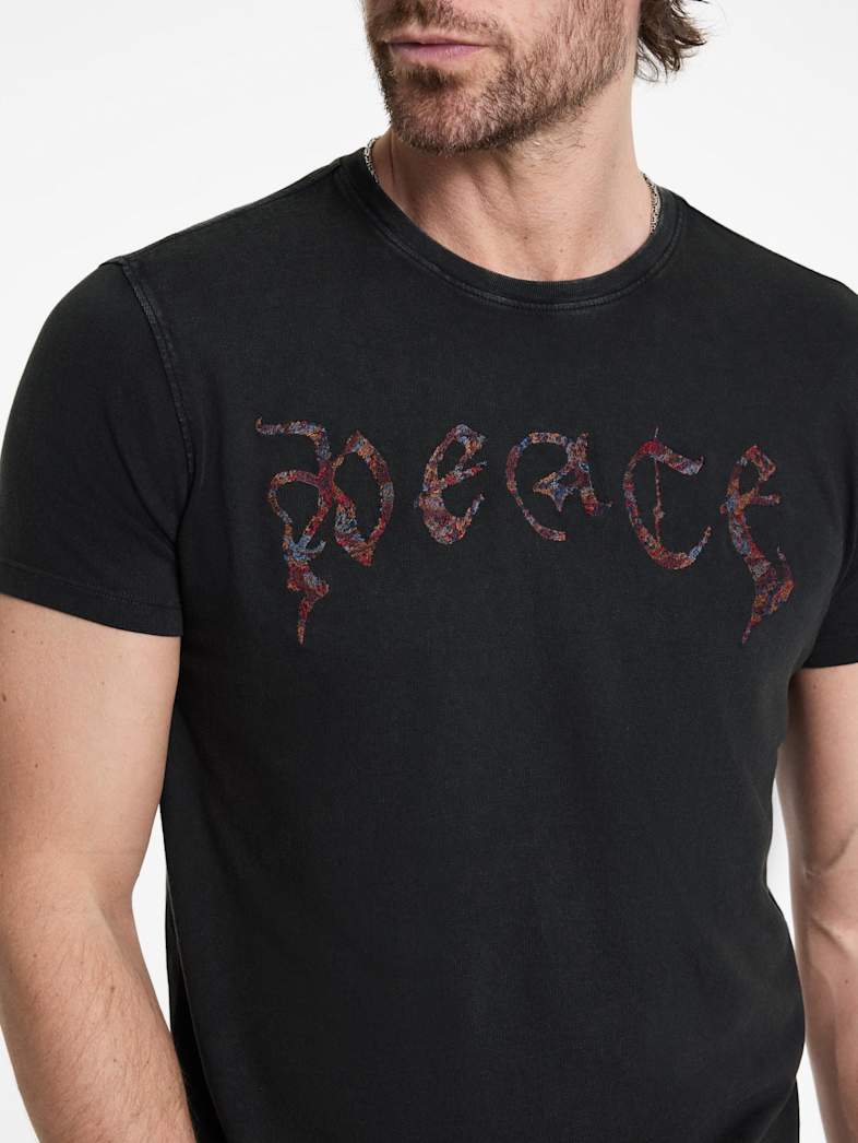 John Varvatos PEACE TEE Outlet Outlet Tops PEACE TEE CHARCOAL