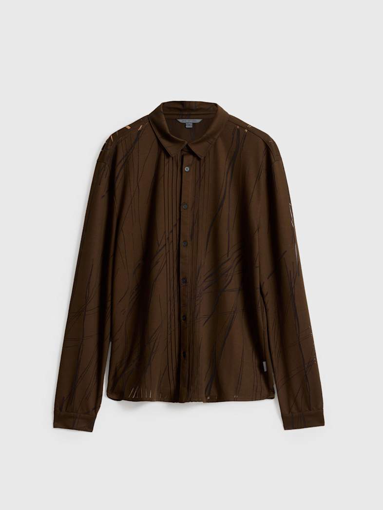 john varvatos PHOENIX SHIRT Outlet Outlet Tops PHOENIX SHIRT CHOCOLATE