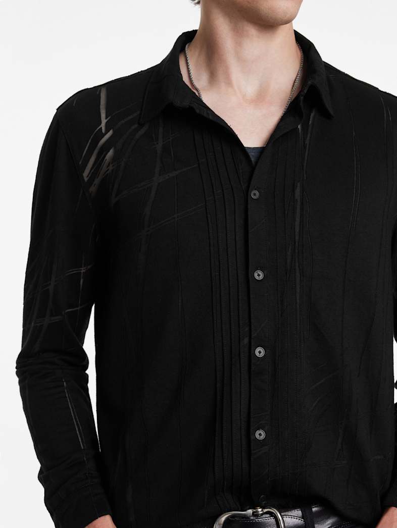 John Varvatos PHOENIX SHIRT Outlet PHOENIX SHIRT BLACK