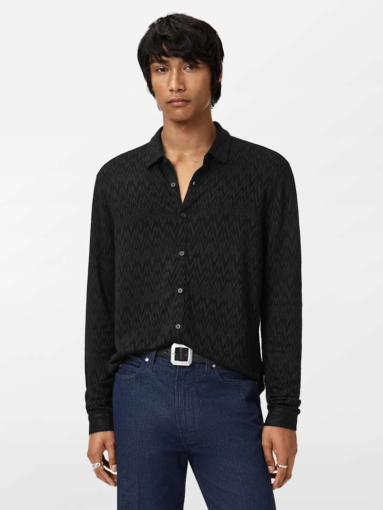John Varvatos REDMOND SHIRT Clothing Tops Shirts REDMOND SHIRT BLACK