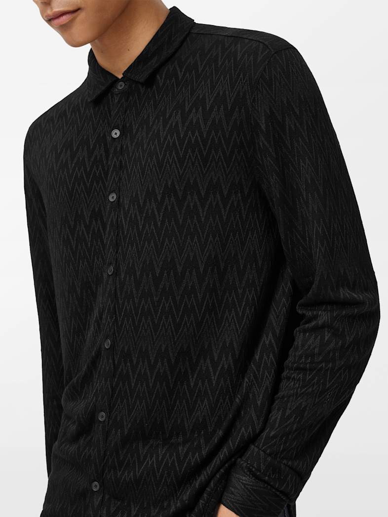 John Varvatos REDMOND SHIRT Clothing Tops Shirts REDMOND SHIRT BLACK