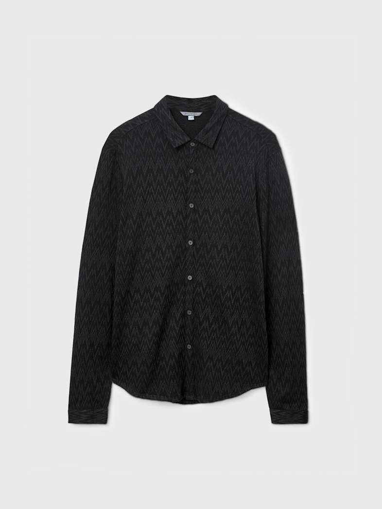 john varvatos REDMOND SHIRT Clothing Tops Shirts REDMOND SHIRT BLACK