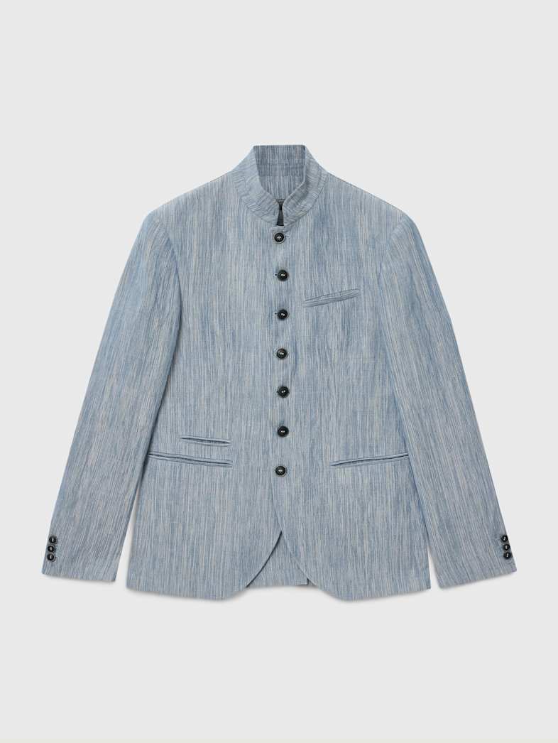 John Varvatos REDWOOD JACKET Clothing Featured Suiting REDWOOD JACKET BLUE MIST