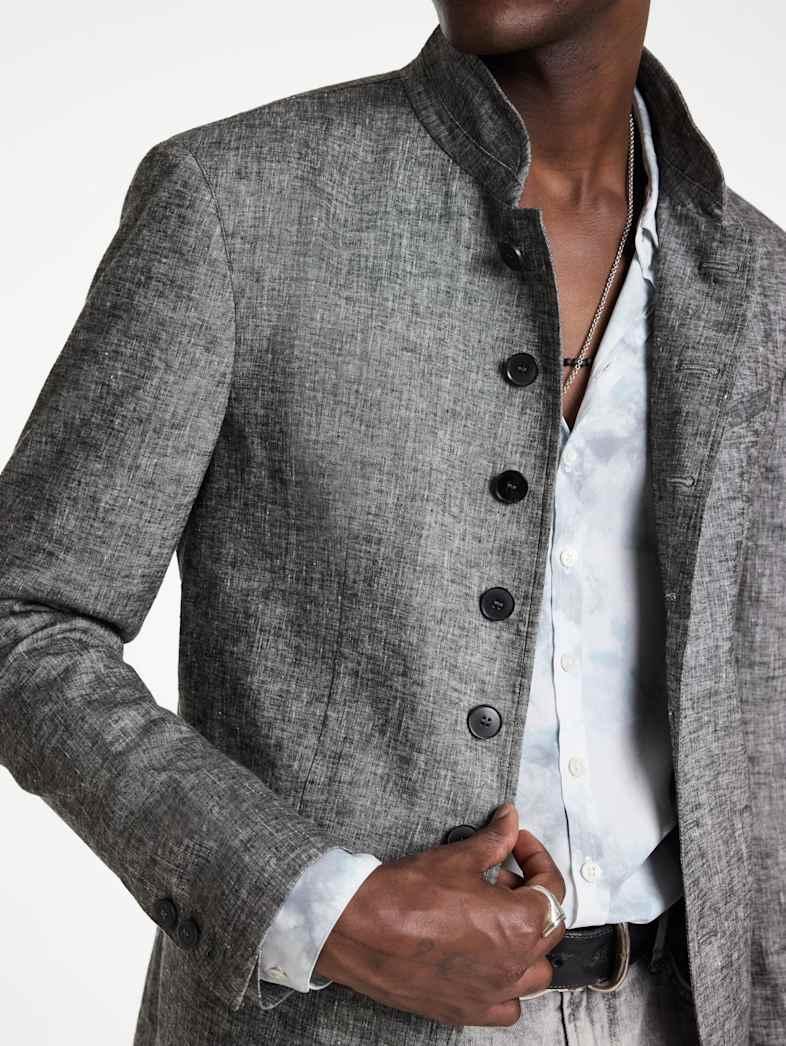 John Varvatos REDWOOD JACKET Outlet Outlet Leather & Outerwear REDWOOD JACKET MED GREY