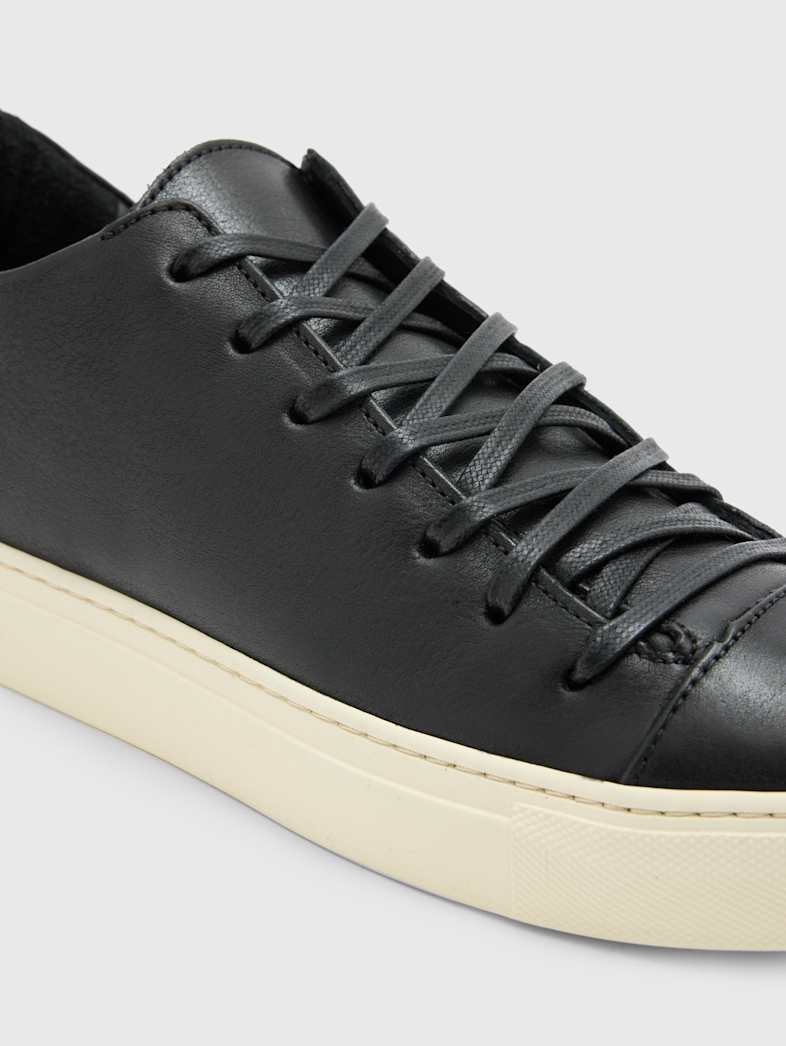 John Varvatos REED LOW TOP SNEAKER Clothing Featured JV ESSENTIALS REED LOW TOP SNEAKER BLACK