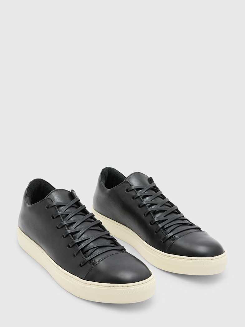 john varvatos REED LOW TOP SNEAKER Clothing Featured JV ESSENTIALS REED LOW TOP SNEAKER BLACK