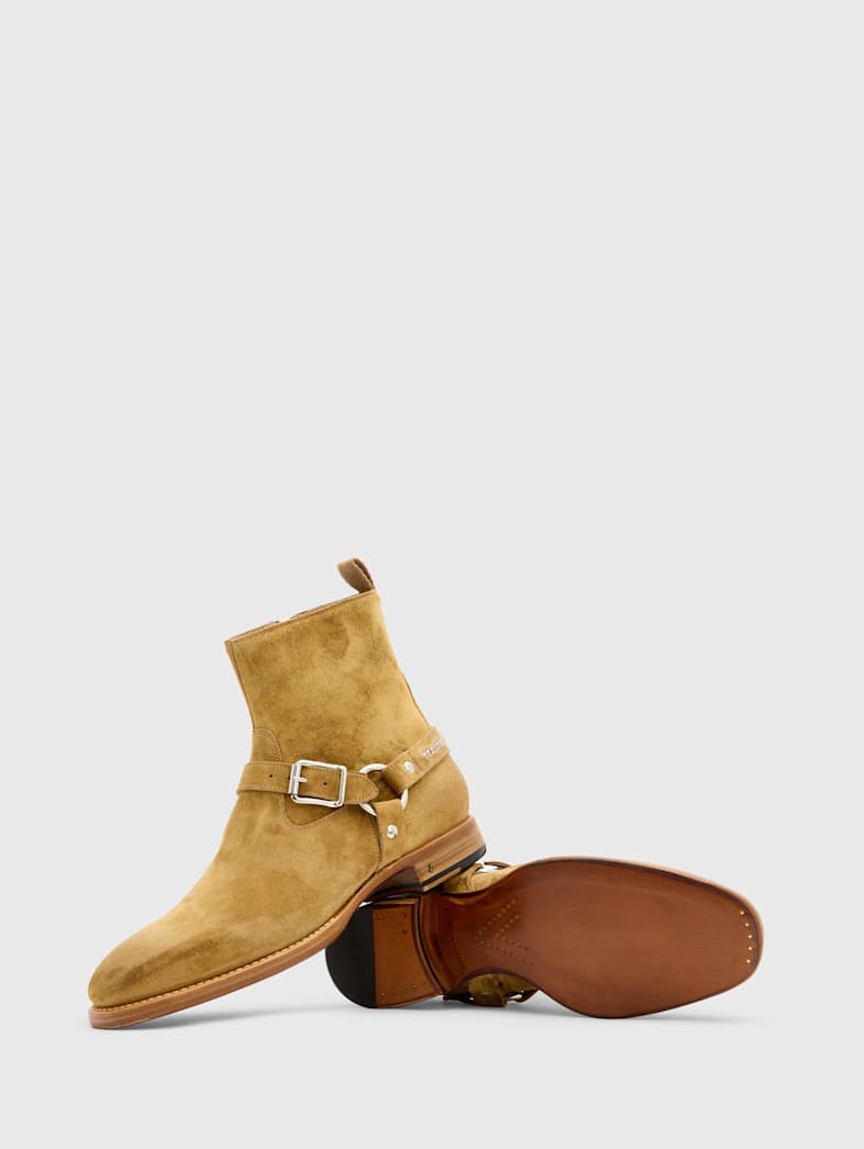 John Varvatos REGENT HARNESS BOOT Outlet Outlet Shoes & Accessories REGENT HARNESS BOOT MILK/TAN