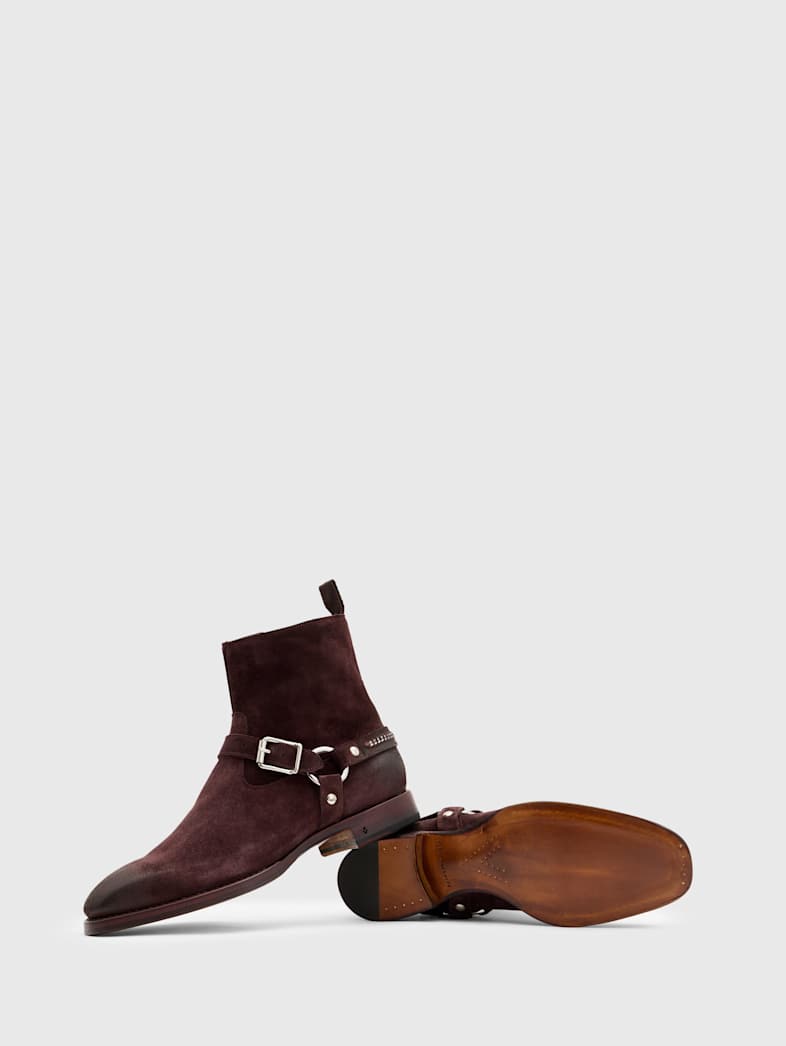 John Varvatos REGENT HARNESS BOOT Outlet REGENT HARNESS BOOT OXBLOOD