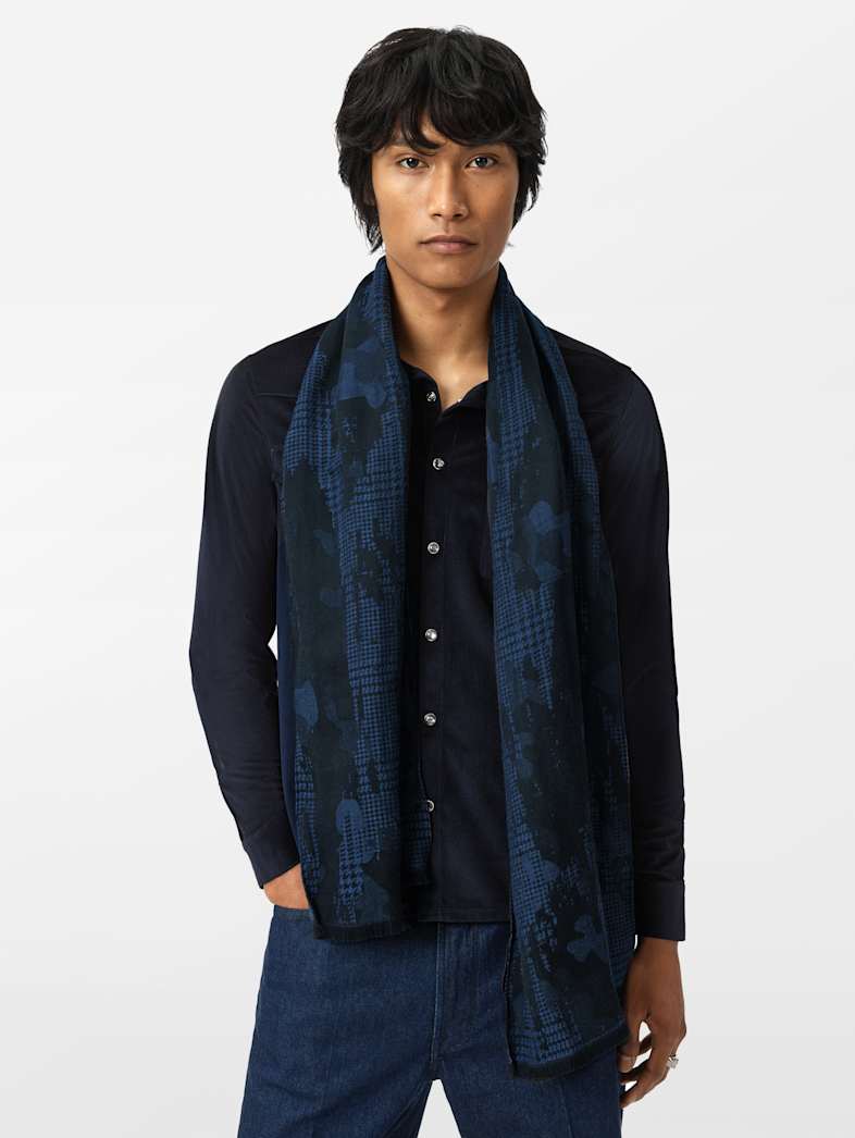 John Varvatos ROBIN SCARF Accessories All Accessories Scarves & Ties ROBIN SCARF NAVY