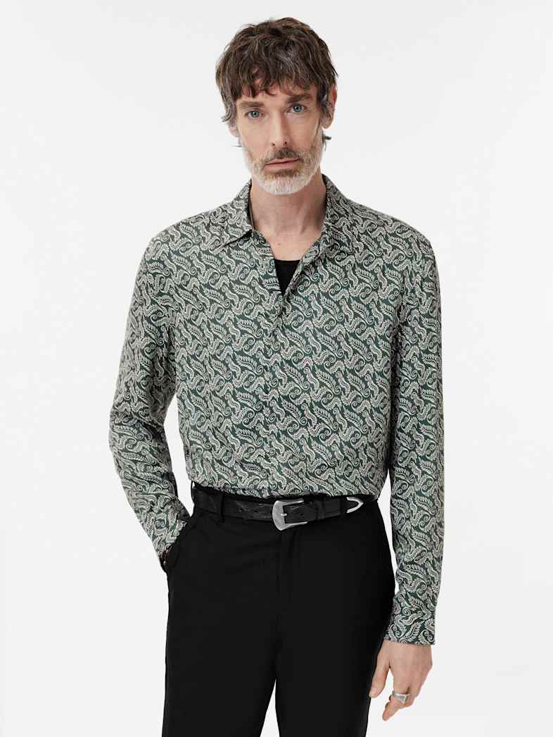 John Varvatos RODNEY SHIRT Clothing Tops Shirts RODNEY SHIRT MOSS