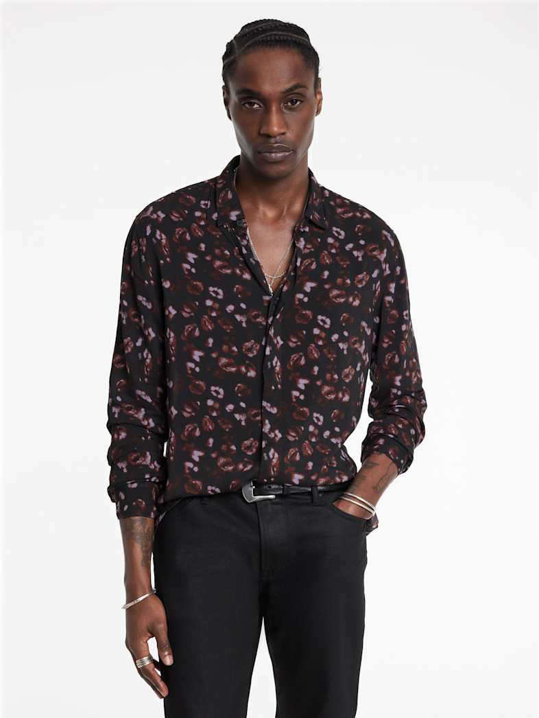 John Varvatos RODNEY SHIRT Outlet Outlet Tops RODNEY SHIRT CARBON