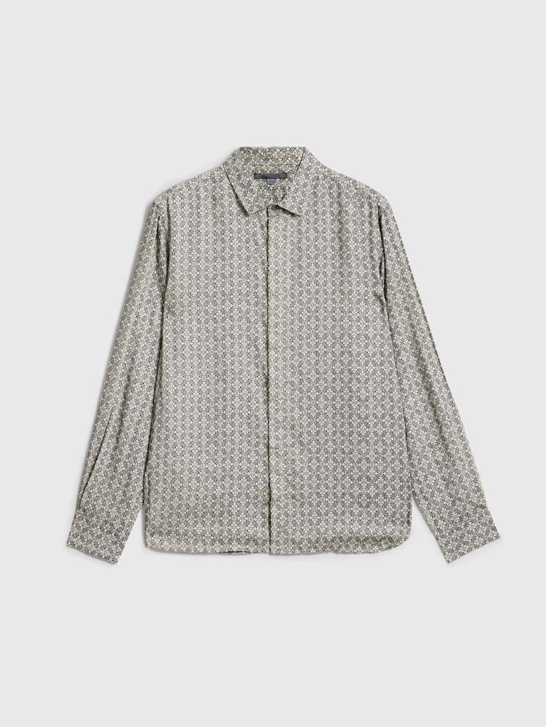 john varvatos RODNEY SHIRT Outlet Outlet Tops RODNEY SHIRT GREY/TAN