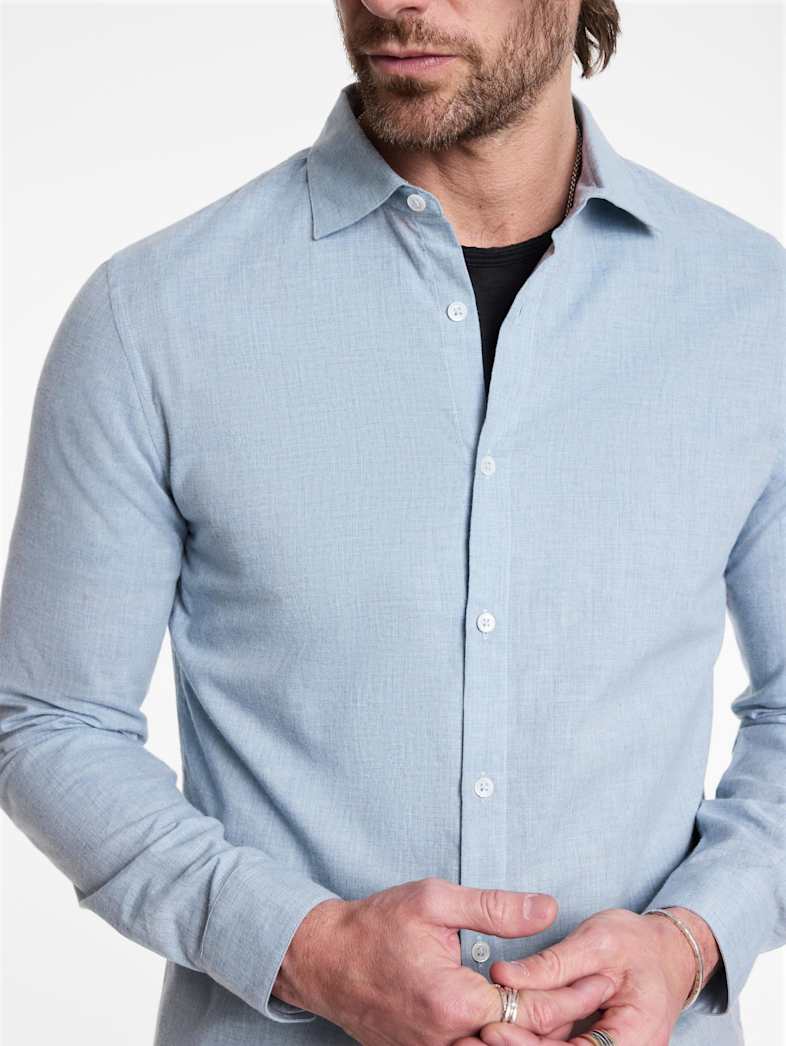 John Varvatos ROSEDALE SHIRT Outlet Outlet Tops ROSEDALE SHIRT BLUE MIST