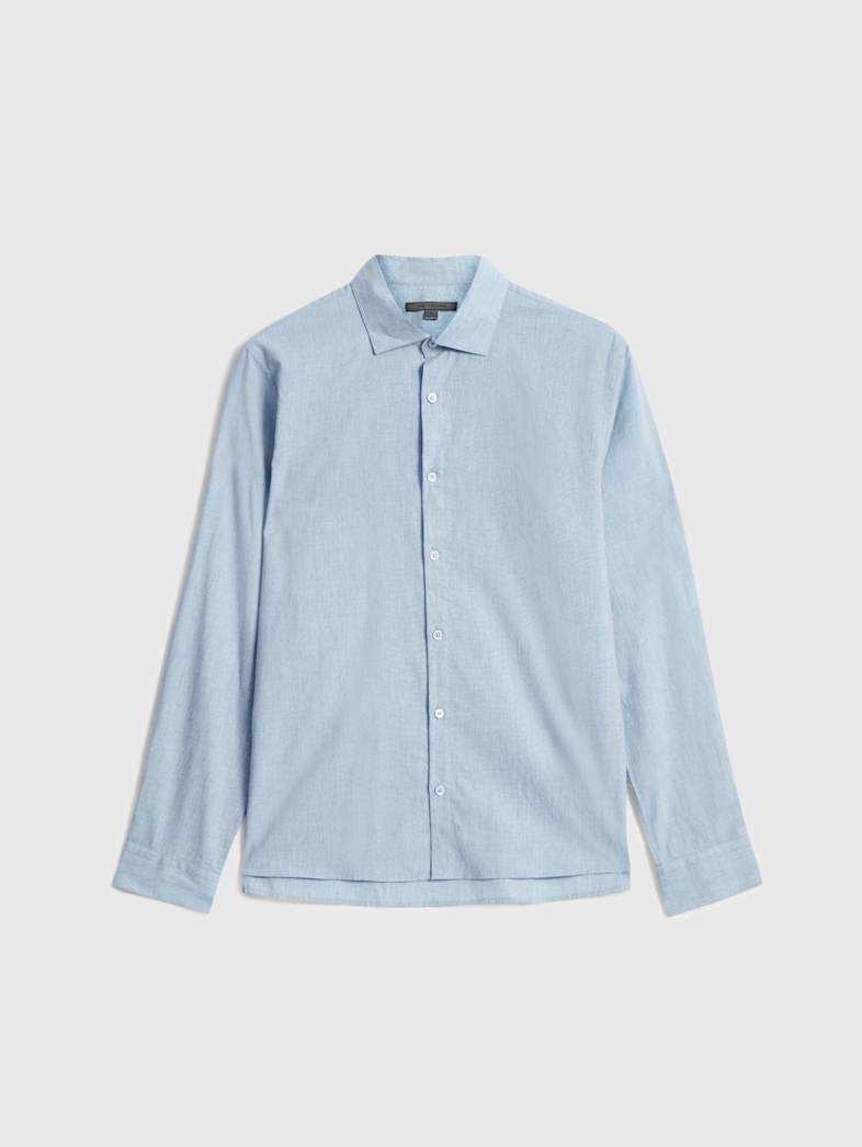 john varvatos ROSEDALE SHIRT Outlet Outlet Tops ROSEDALE SHIRT BLUE MIST