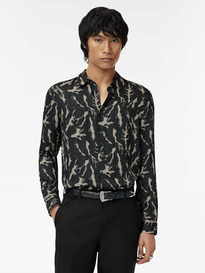 John Varvatos ROSS SHIRT Clothing Tops Shirts ROSS SHIRT BLACK