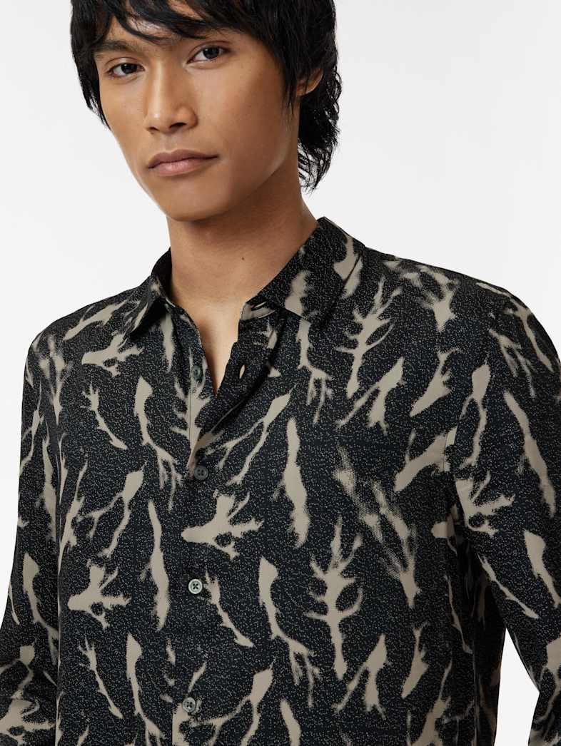 John Varvatos ROSS SHIRT Clothing Tops Shirts ROSS SHIRT BLACK