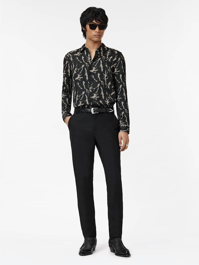 John Varvatos ROSS SHIRT Clothing Tops Shirts ROSS SHIRT BLACK