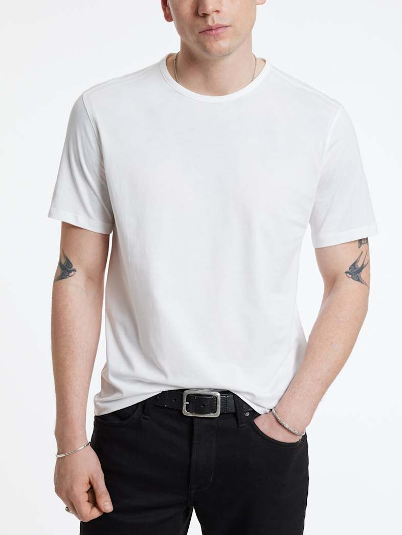 John Varvatos SABINE TEE Outlet Outlet Tops SABINE TEE WHITE
