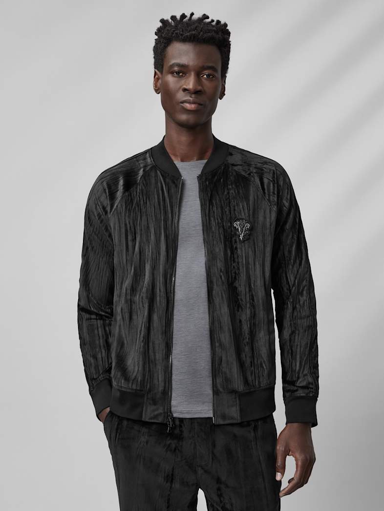 John Varvatos SALVATOR BOMBER Clothing Tops Coats And Jackets SALVATOR BOMBER BLACK