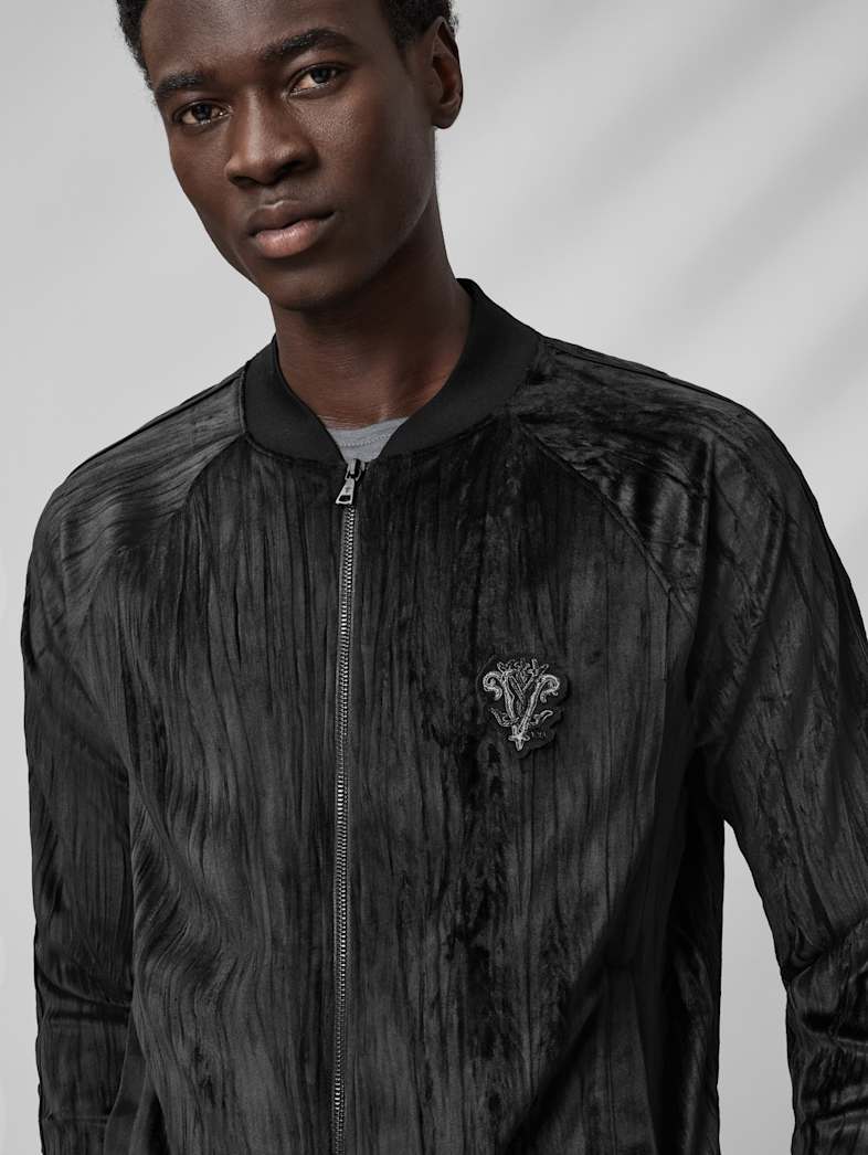 John Varvatos SALVATOR BOMBER Clothing Tops Coats And Jackets SALVATOR BOMBER BLACK