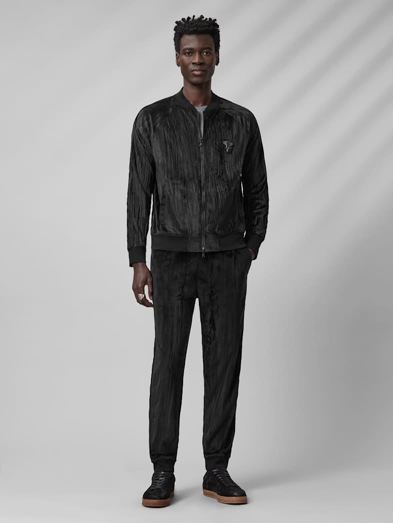 John Varvatos SALVATOR BOMBER Clothing Tops Coats And Jackets SALVATOR BOMBER BLACK