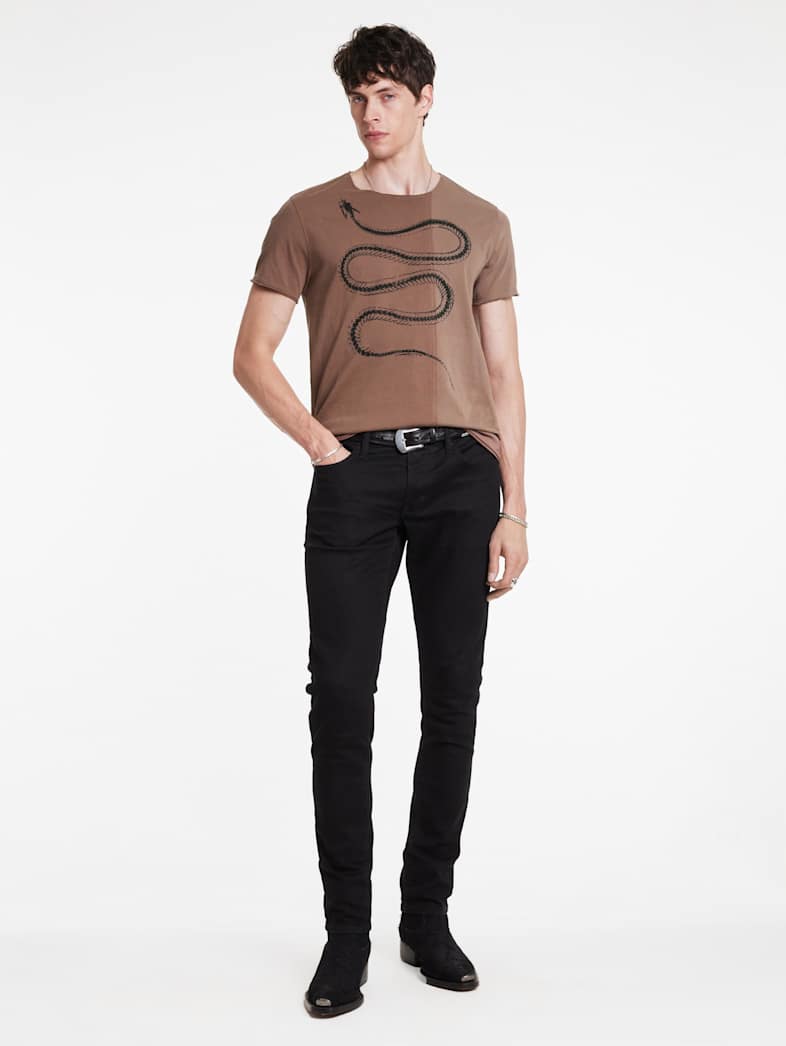 John Varvatos SNAKE BONES TEE Outlet Outlet Tops SNAKE BONES TEE MAUVEWOOD