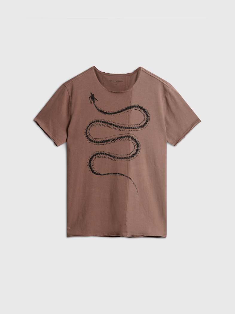 john varvatos SNAKE BONES TEE Outlet Outlet Tops SNAKE BONES TEE MAUVEWOOD